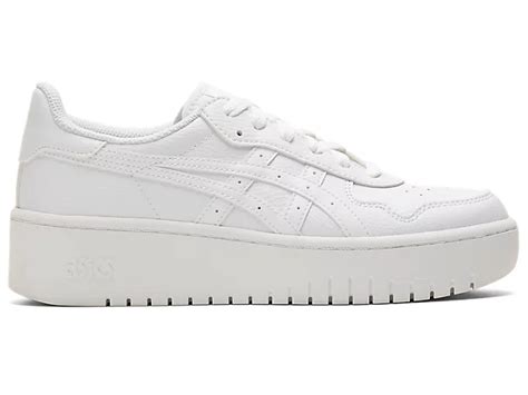 asics white platform sneakers